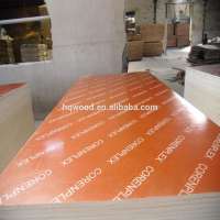 Red film faced building templates plywood