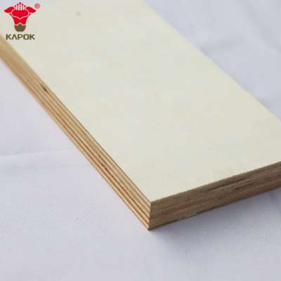 Kapok Panel 3mm maple melamine plywood for furniture Red Kapok